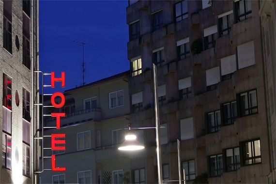 Localización hotel Comercio Pontevedra en Pontevedra