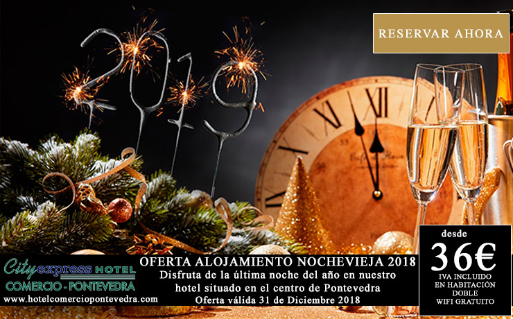 oferta alojamiento Nochevieja en Pontevedra, hotel Cityexpress Comercio Pontevedra